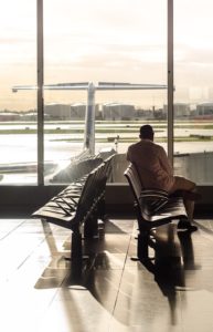 Wachten op Schiphol